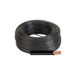 1× Rollo Cable Unifilar 6mm² H1Z2Z2-K 5m negro (libre de halógenos)